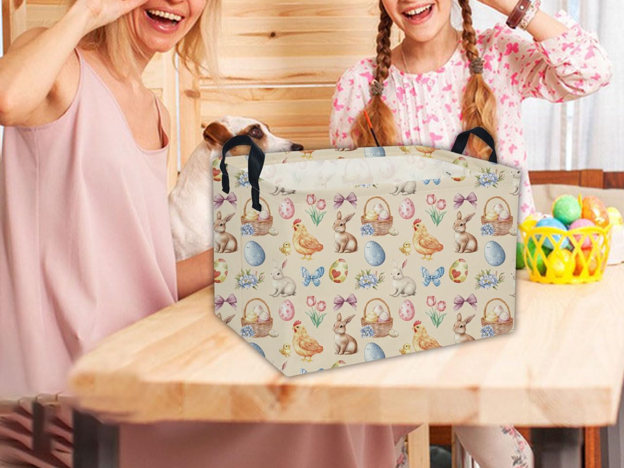 DDBASKET Kids toy storage bin doubles as cute room decor.