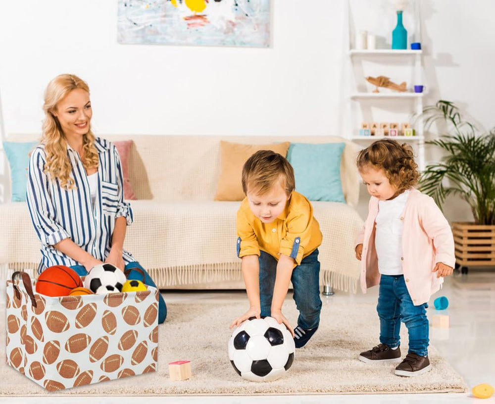 DDBASKET rectangular football basket folded storage demonstrates space-saving design