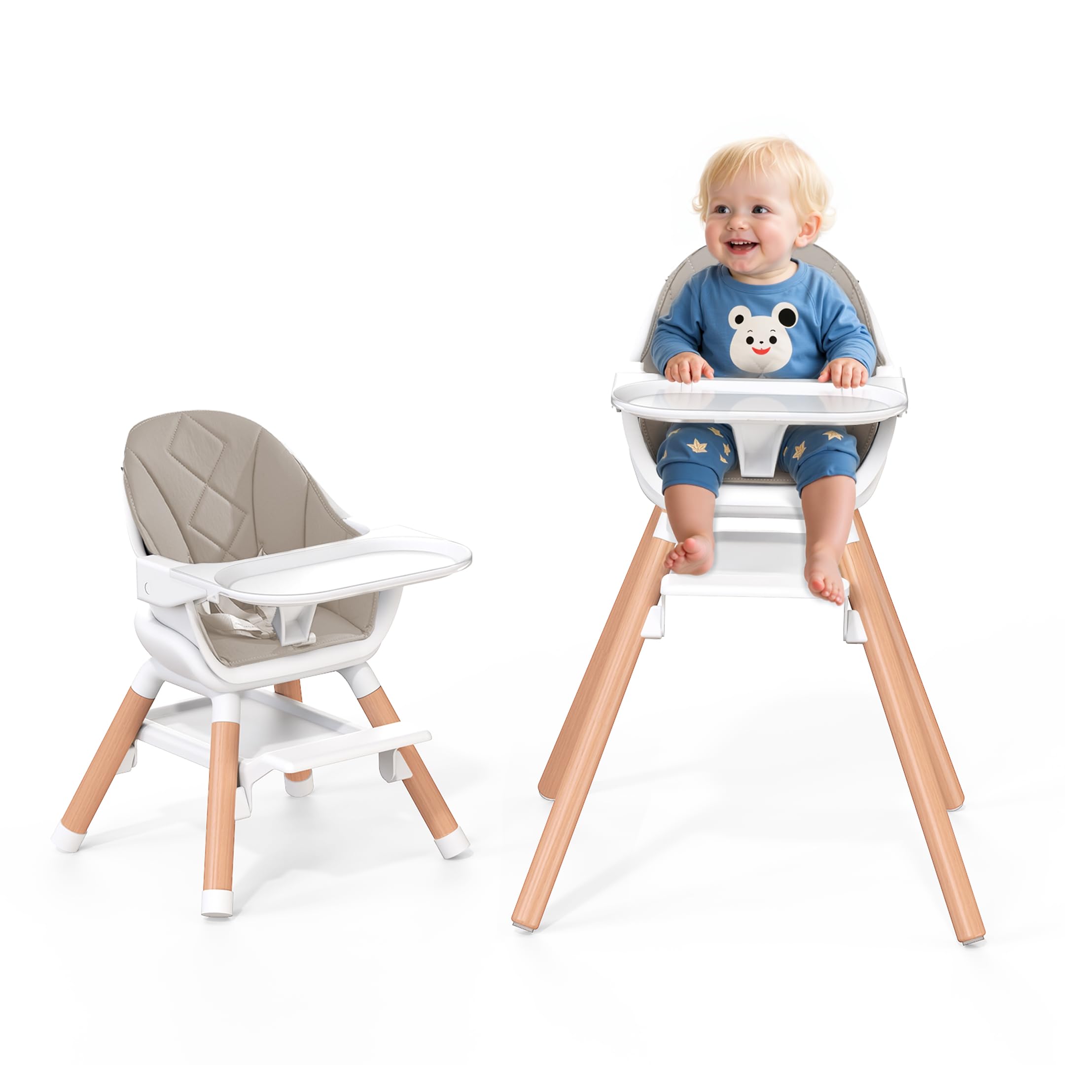 DDIOYIUR high chair 6-in-1 conversion grows with your child