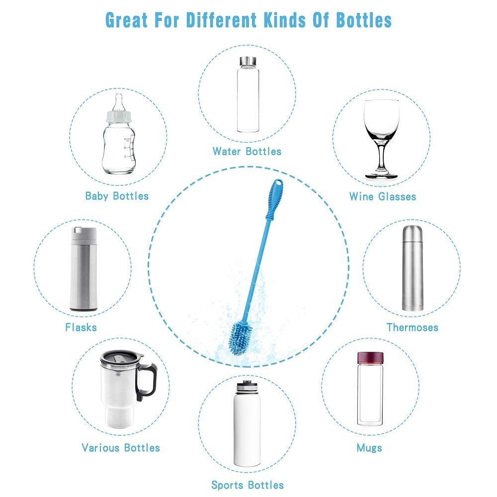 ddLUCK dishwasher and microwave safe brush stays sanitary after cycles.
