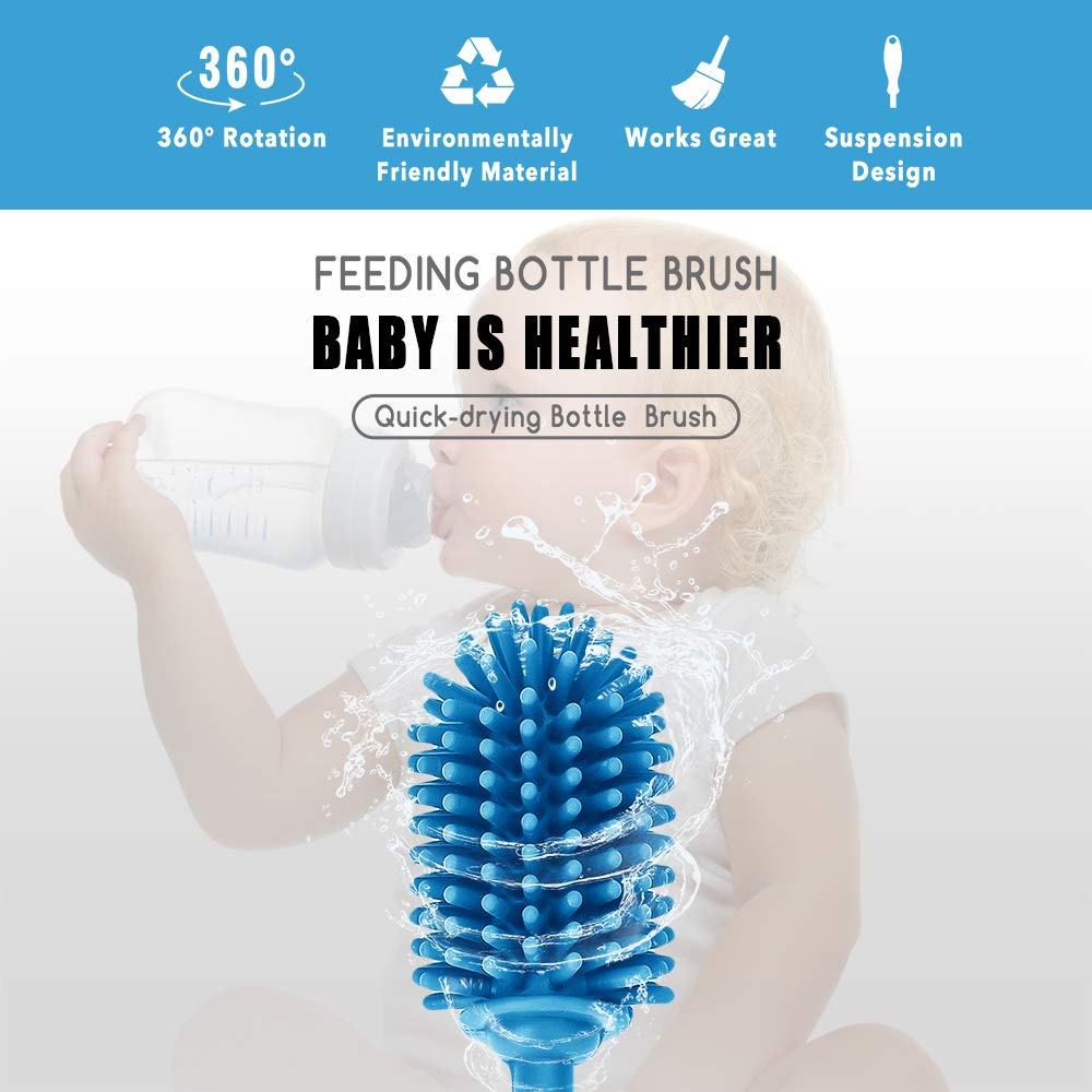 ddLUCK heat resistant bottle brush up to 450 degrees Fahrenheit for hot cleaning.