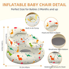 DDTPDE baby seat with back support for comfortable sitting.