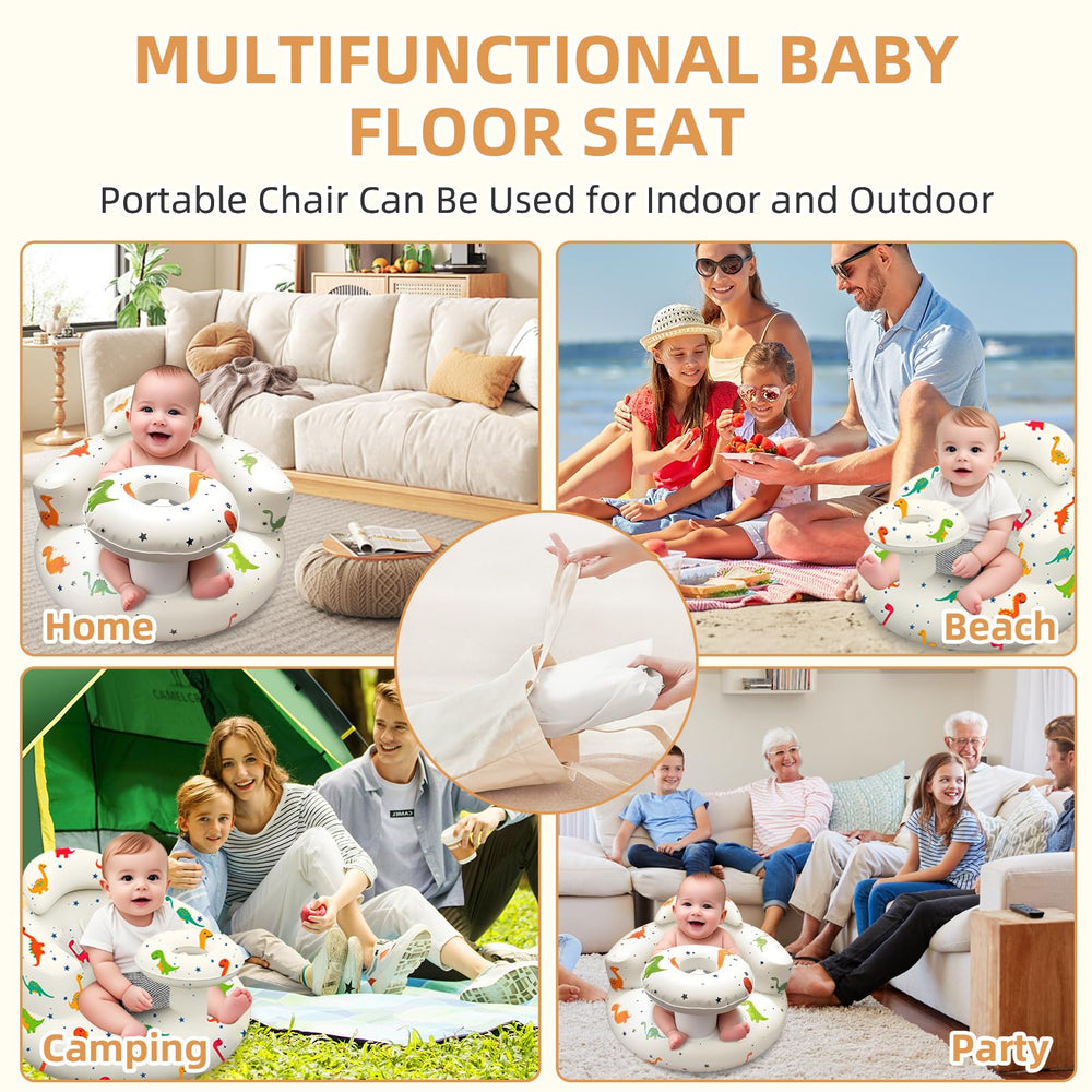 DDTPDE inflatable baby chair suitable for indoor and outdoor use.