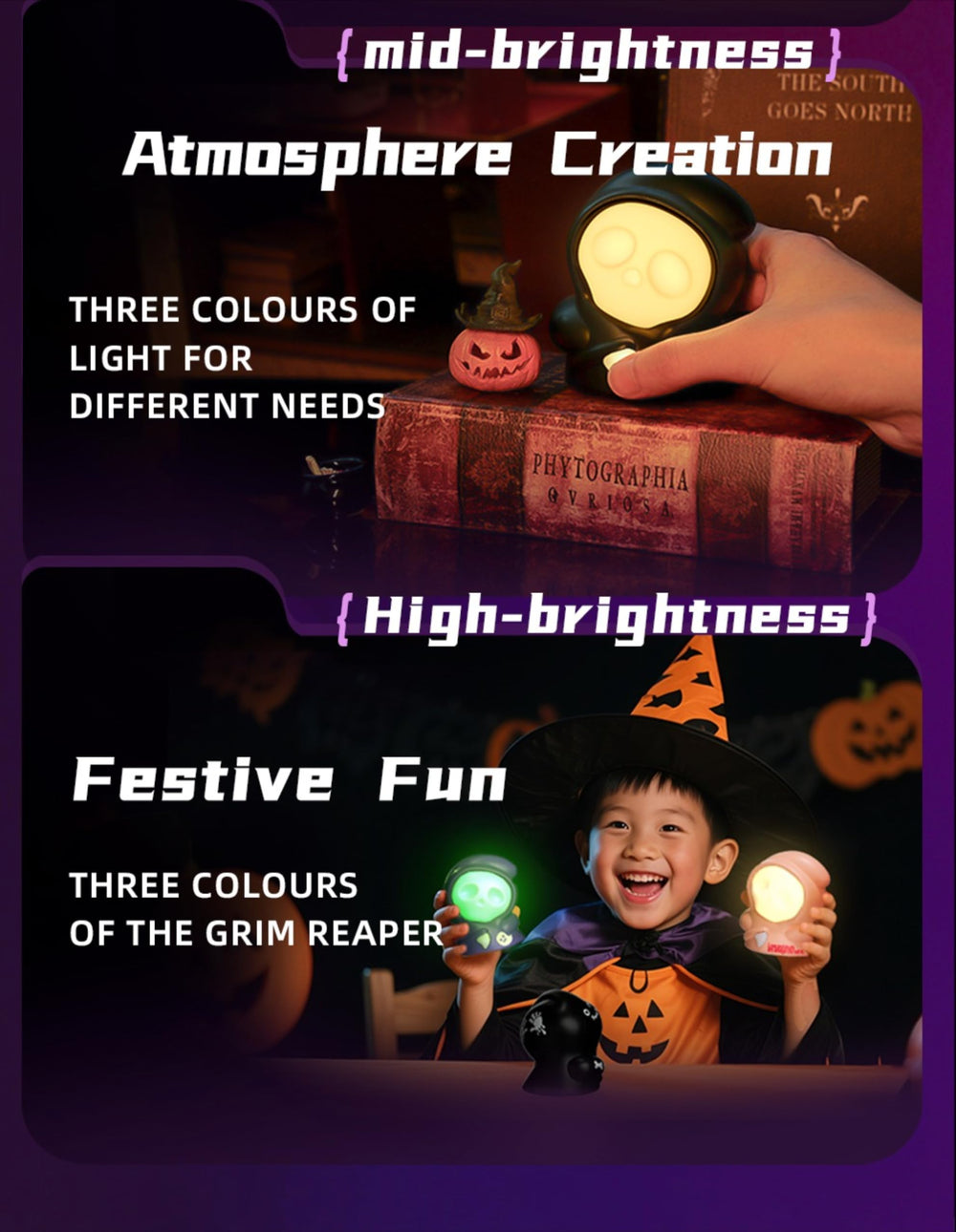 DEALFUN Halloween decor glow from the Death Run Night Light