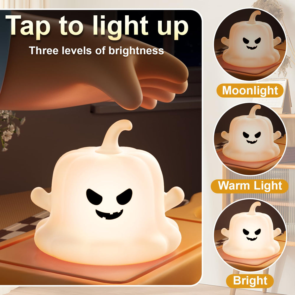 Dealswin pumpkin night light made of BPA-free durable silicone and easy to clean