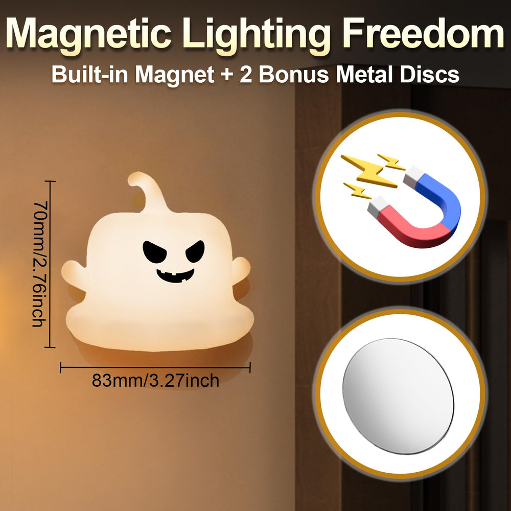 Dealswin pumpkin night light used as Halloween decor