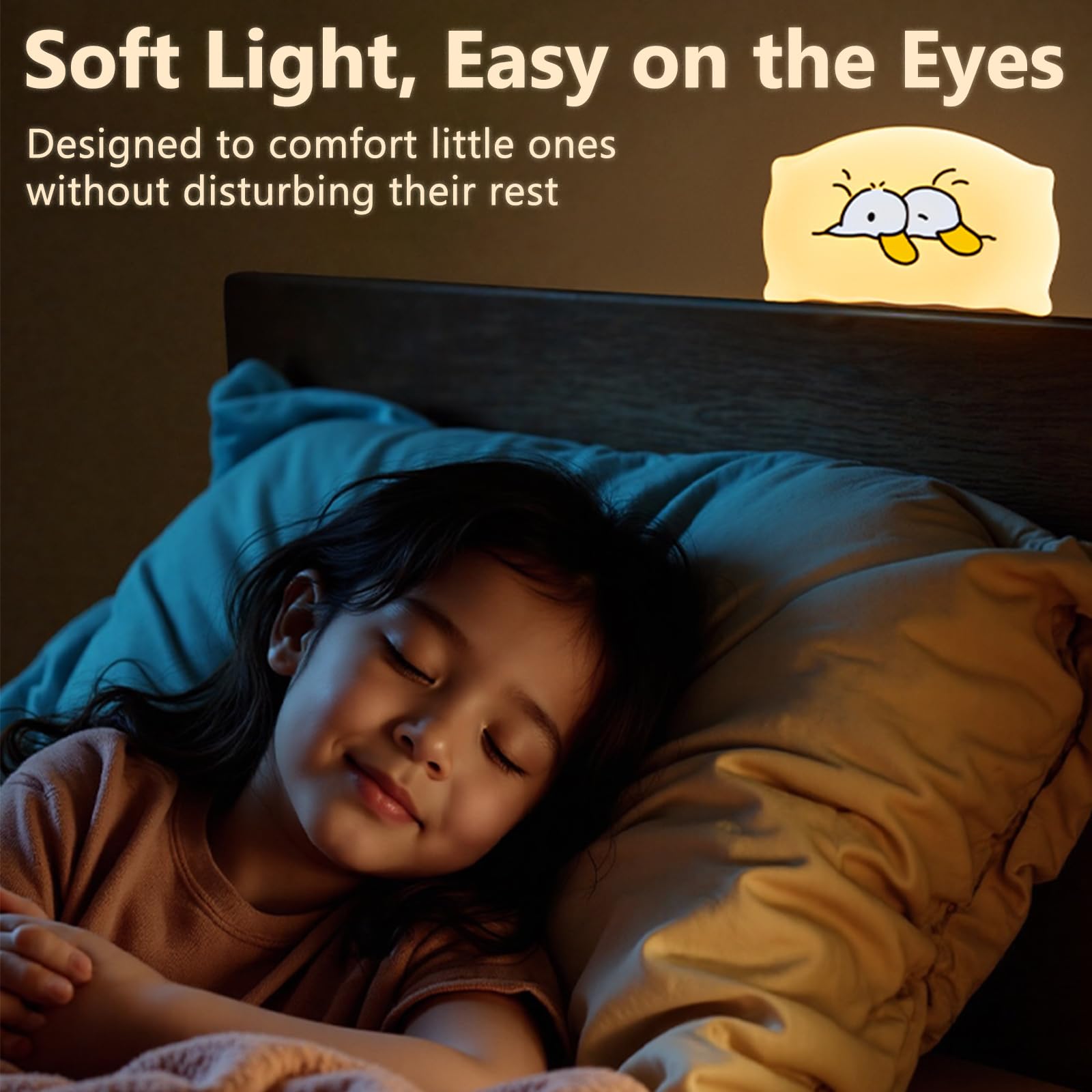 Dealswin rechargeable touch lamp keeps the baby room clutter-free and ready.