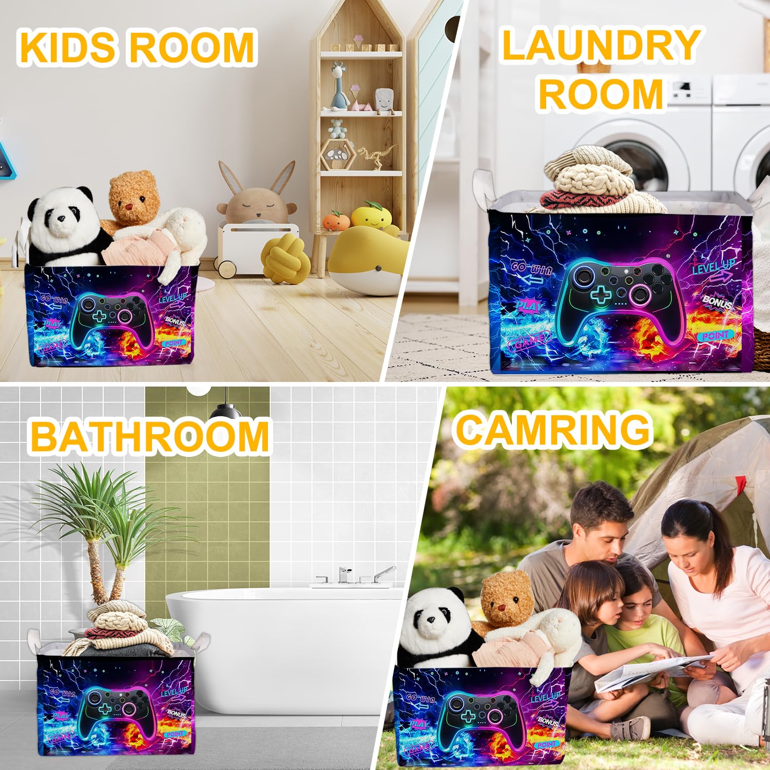 DEANHOT durable, water resistant fabric basket for daily home use or travel