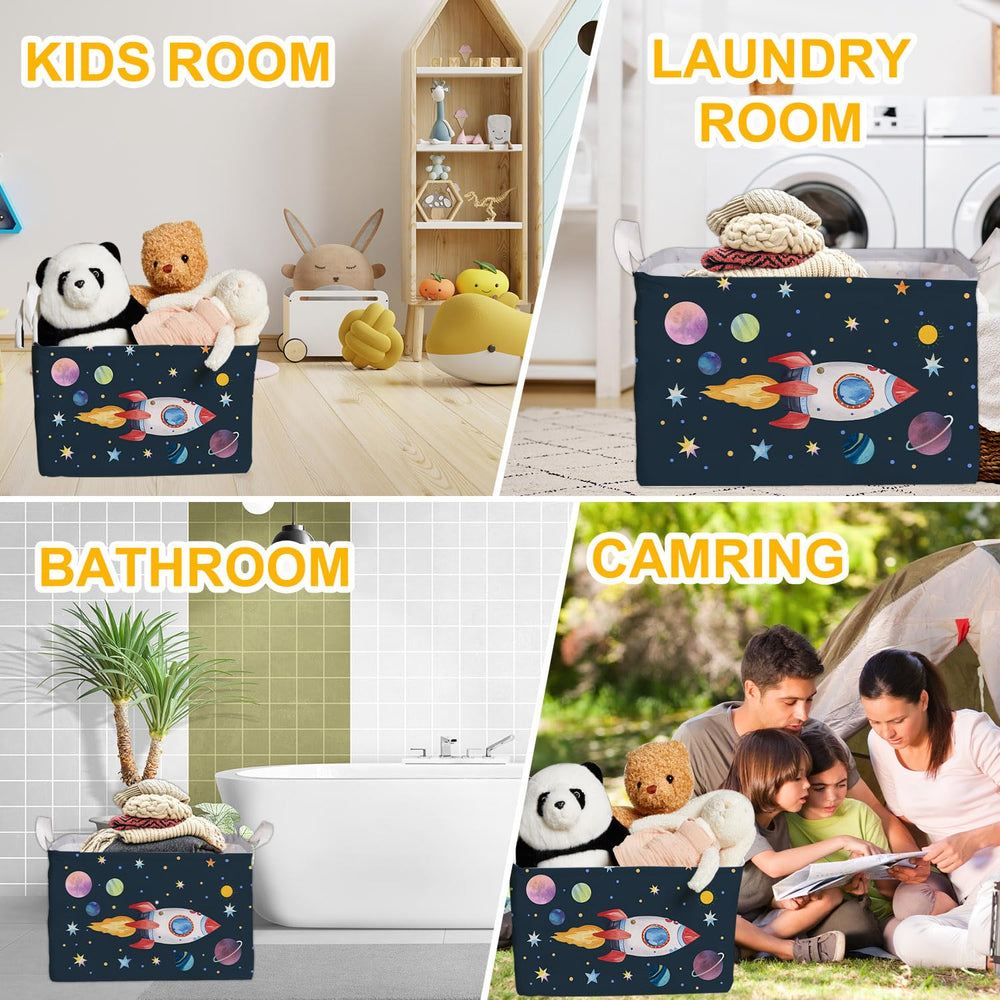 DEANHOT Reinforced handles make carrying easy for kids and parents.