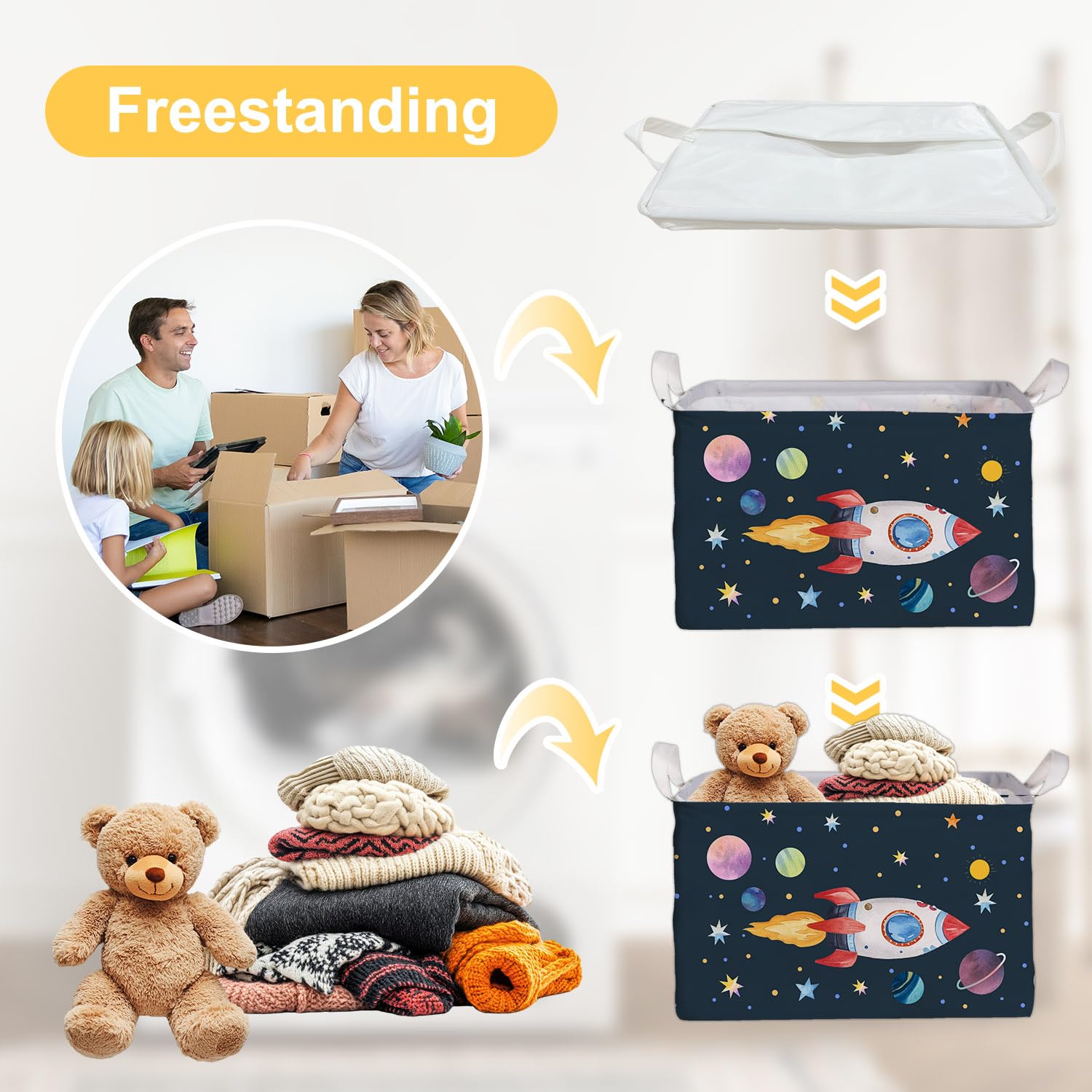 DEANHOT Waterproof fabric keeps items protected during daily use.