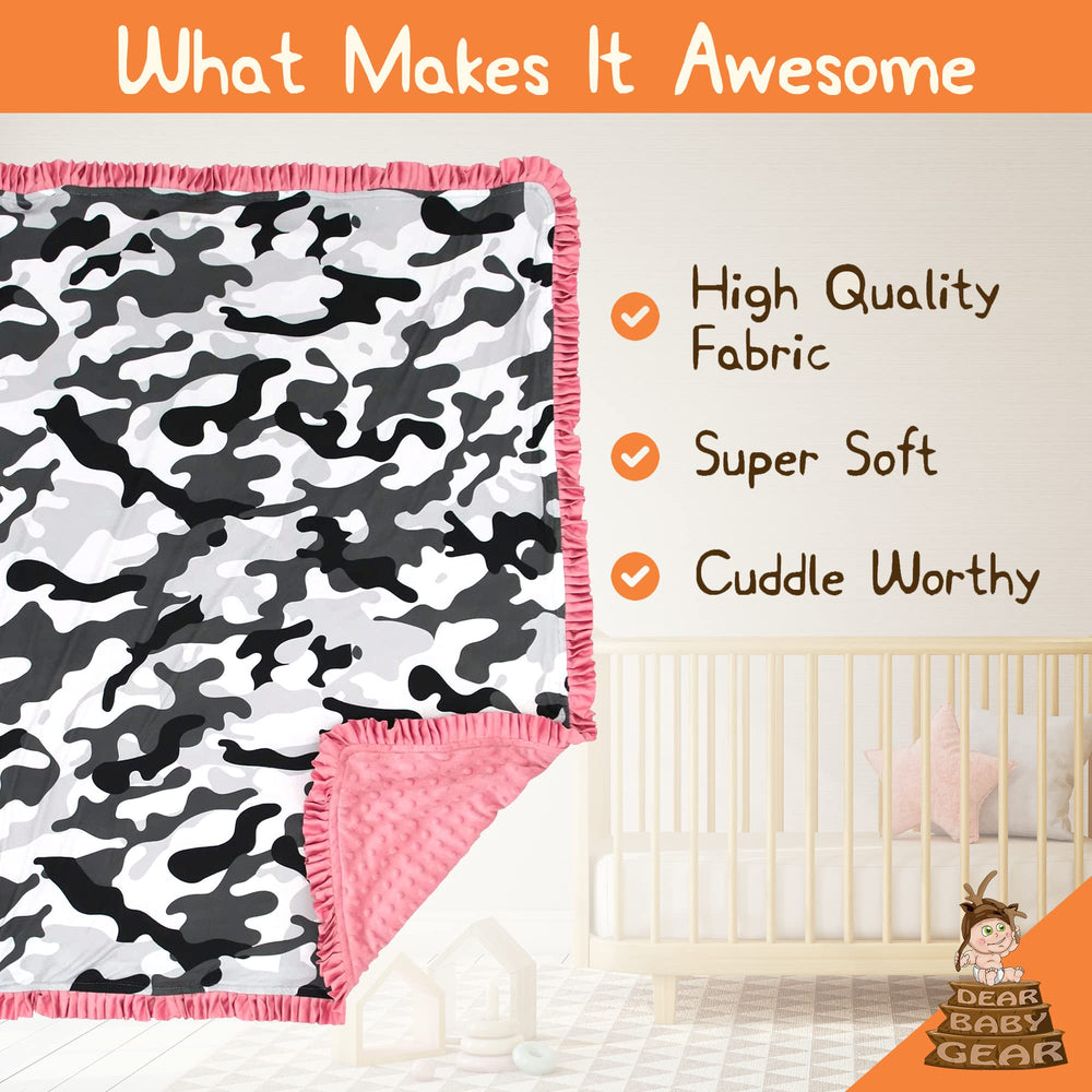 Dear Baby Gear blanket used as nursing cover or soft tummy-time mat.