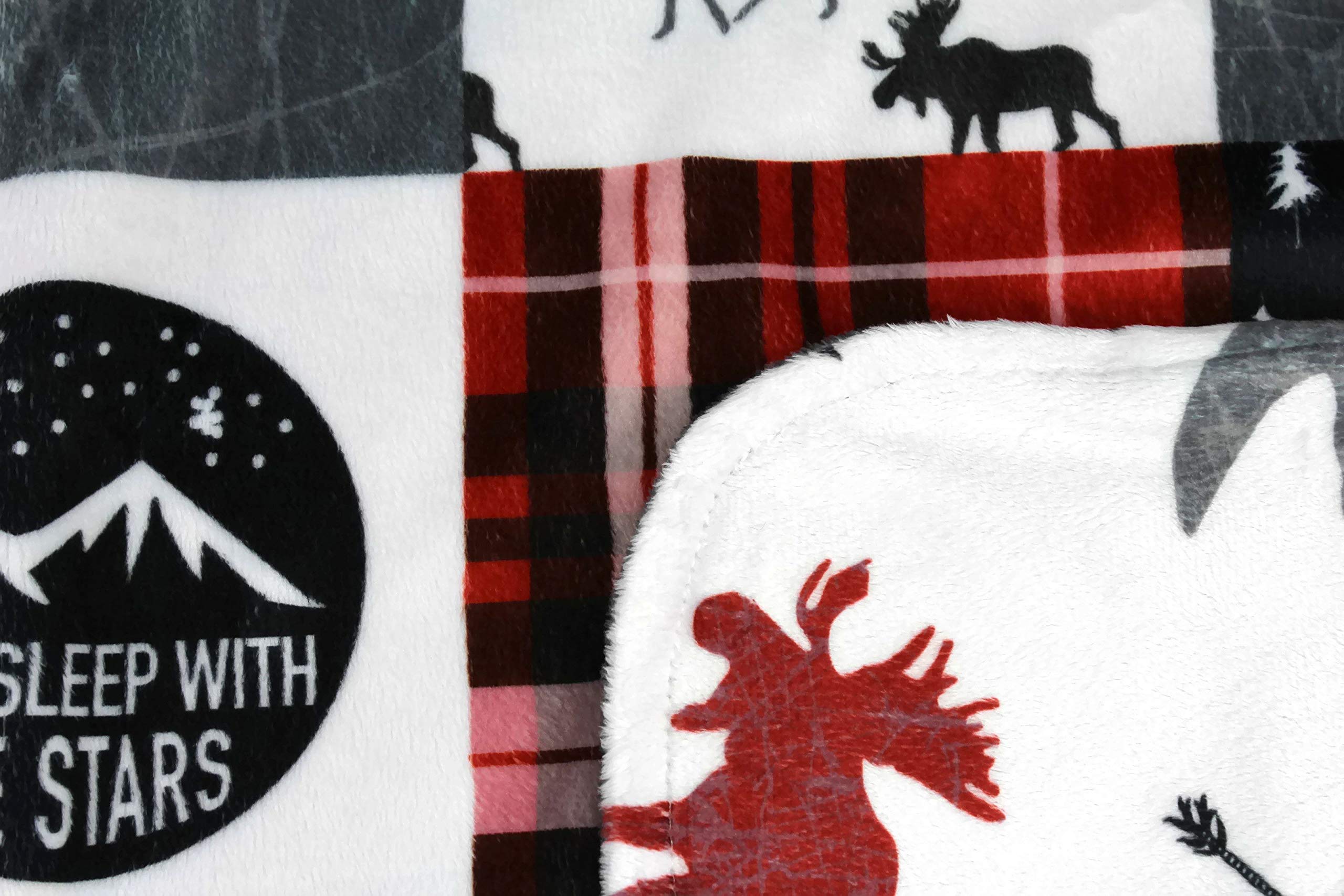 Dear Baby Gear bears deluxe blanket with arrows design adds playful touch and cozy snuggles.