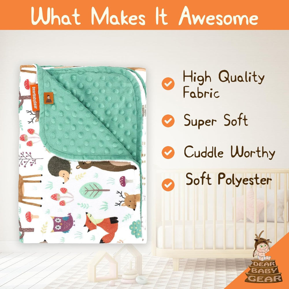 Dear Baby Gear blanket Soft and breathable fabric ideal for crib, stroller, tummy time