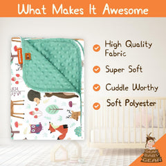 Dear Baby Gear blanket Soft and breathable fabric ideal for crib, stroller, tummy time