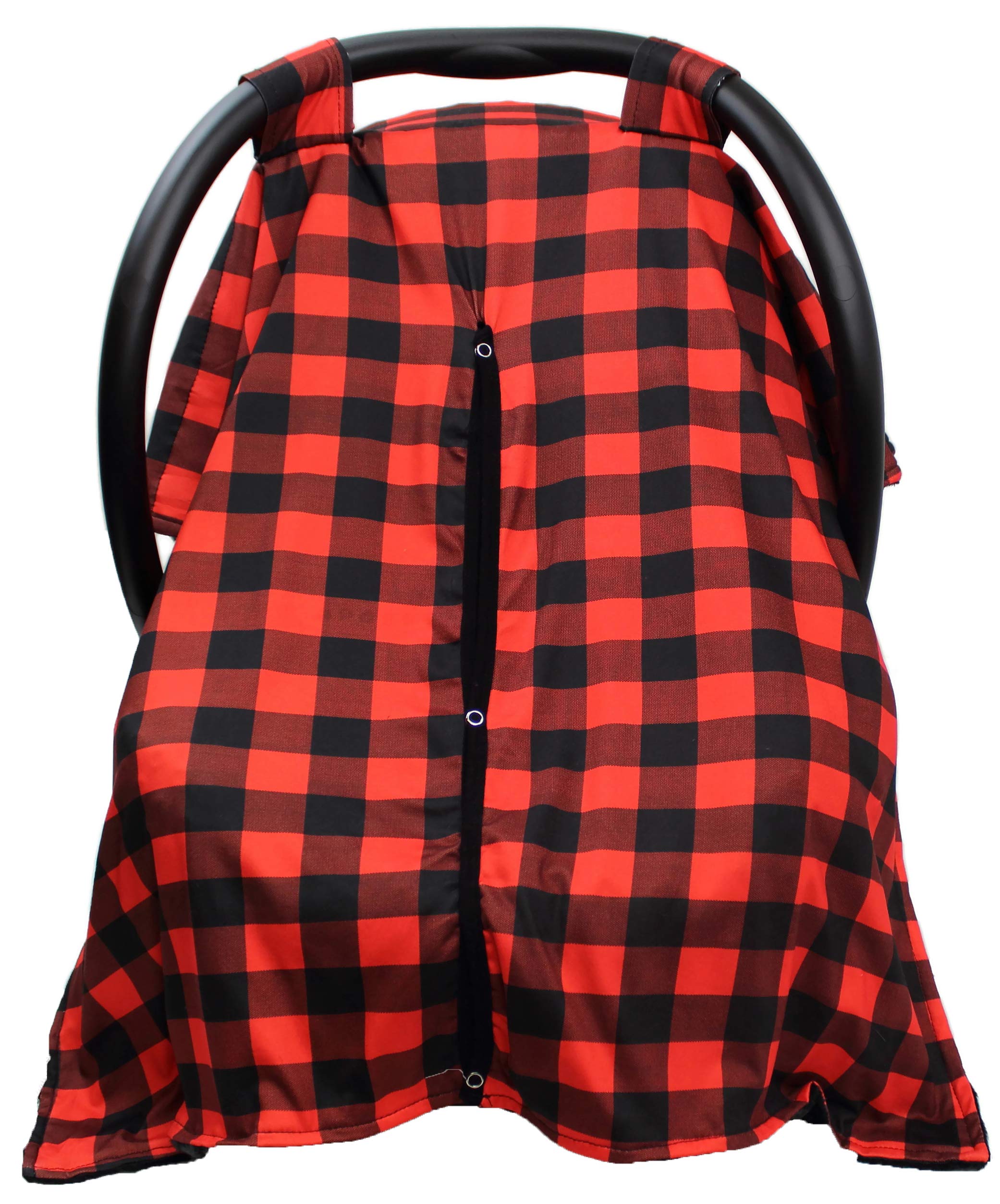 Dear Baby Gear canopy with black dot pattern protects from wind and adds style