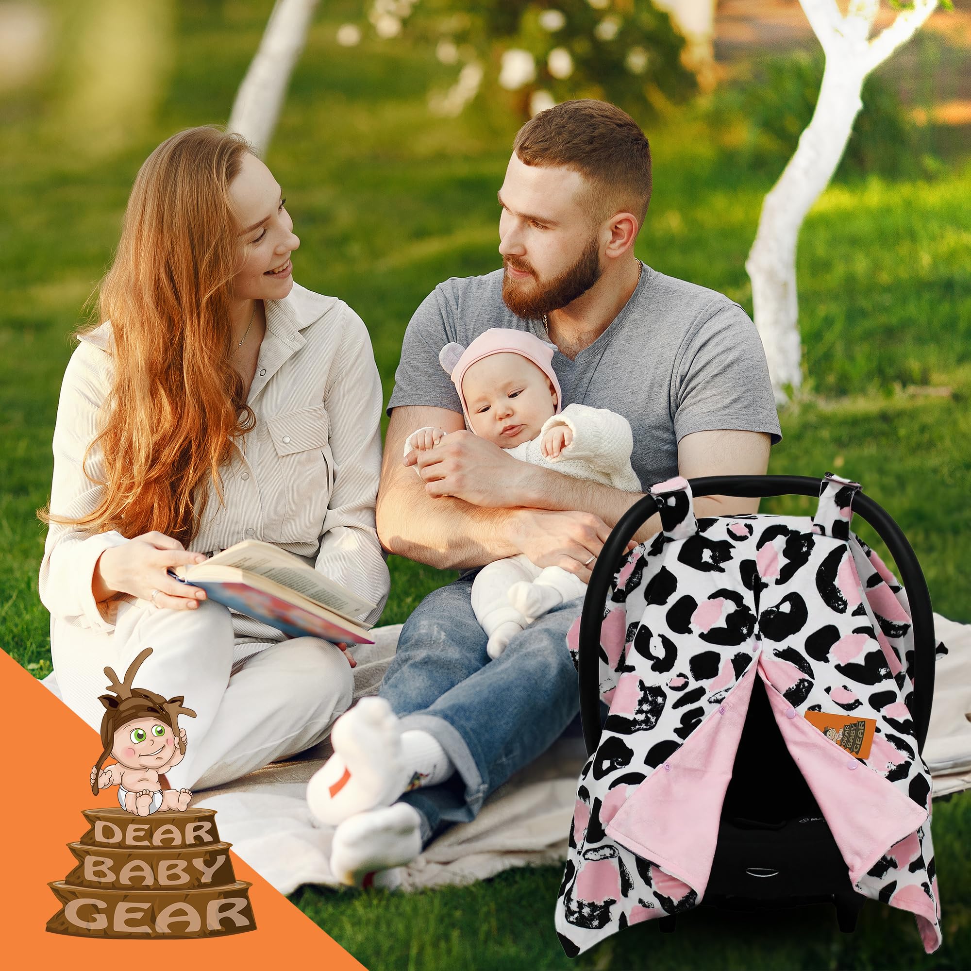 Dear Baby Gear durable fabric detail showing soft breathable material