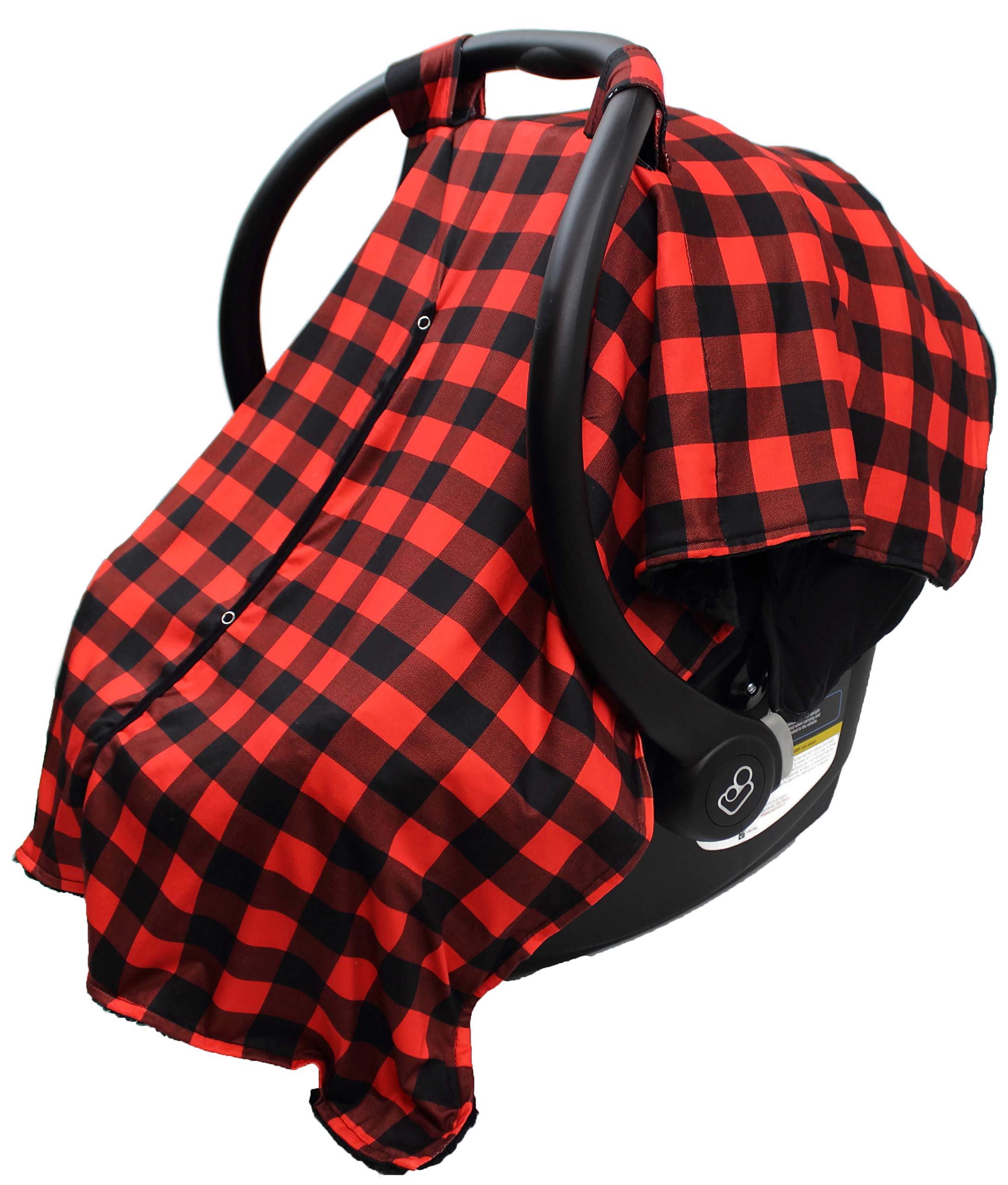 Dear Baby Gear canopy demonstrates snug fit around the handle for stability during travel