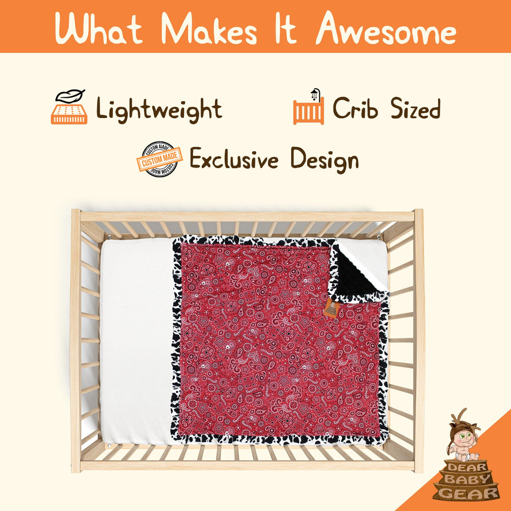 Farm Deluxe blanket milestone look to capture baby's growth moments.
