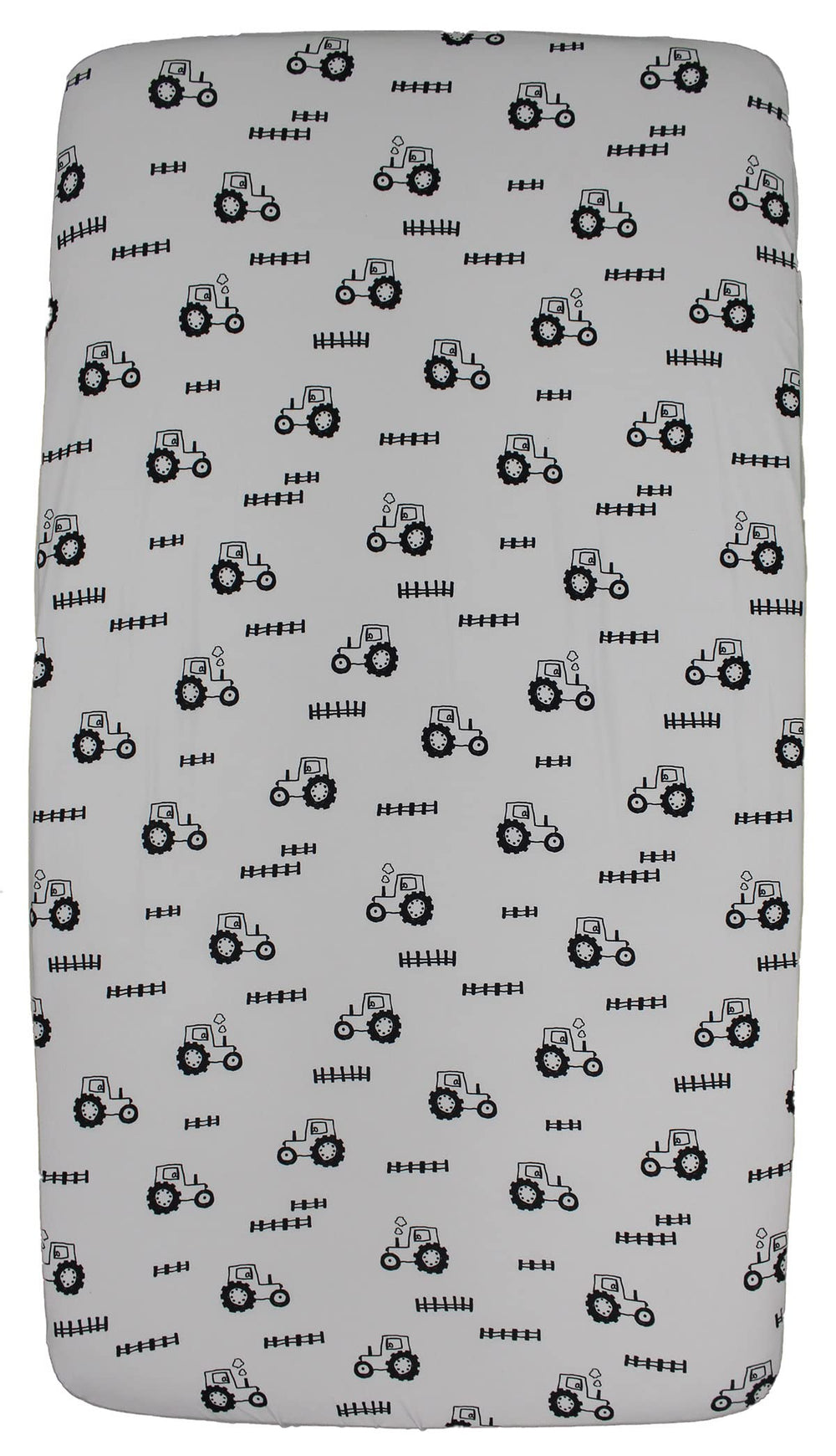 Dear Baby Gear farm tractors print crib sheet for cozy breathable sleep