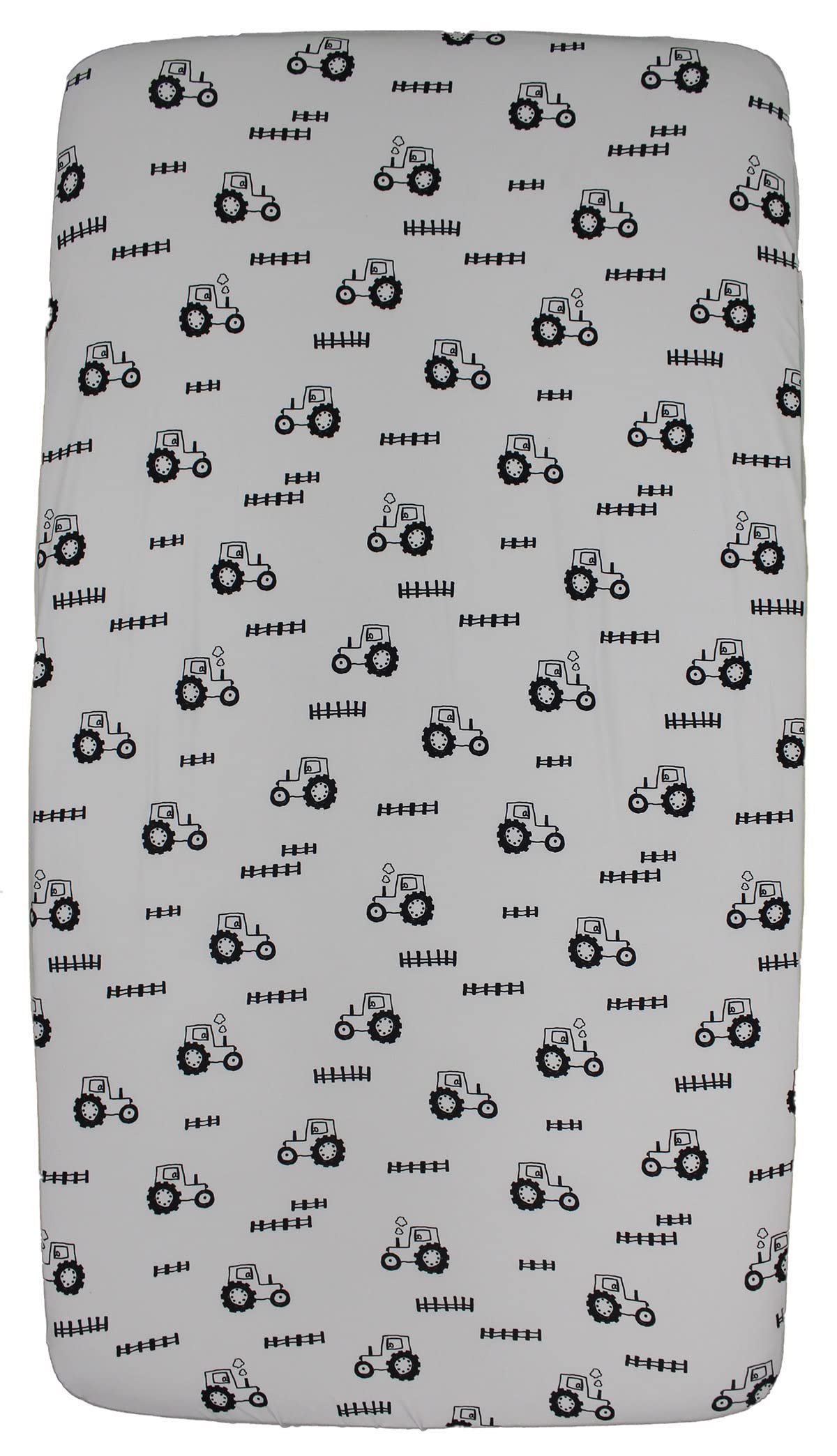 Dear Baby Gear farm tractors print crib sheet for cozy breathable sleep
