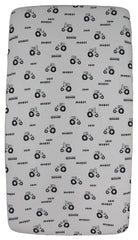 Dear Baby Gear farm tractors print crib sheet for cozy breathable sleep