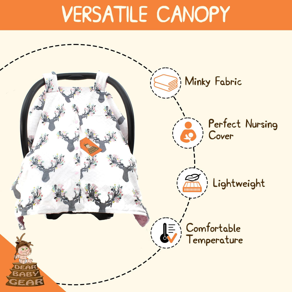 Dear Baby Gear machine-washable cover cleans easily after outings