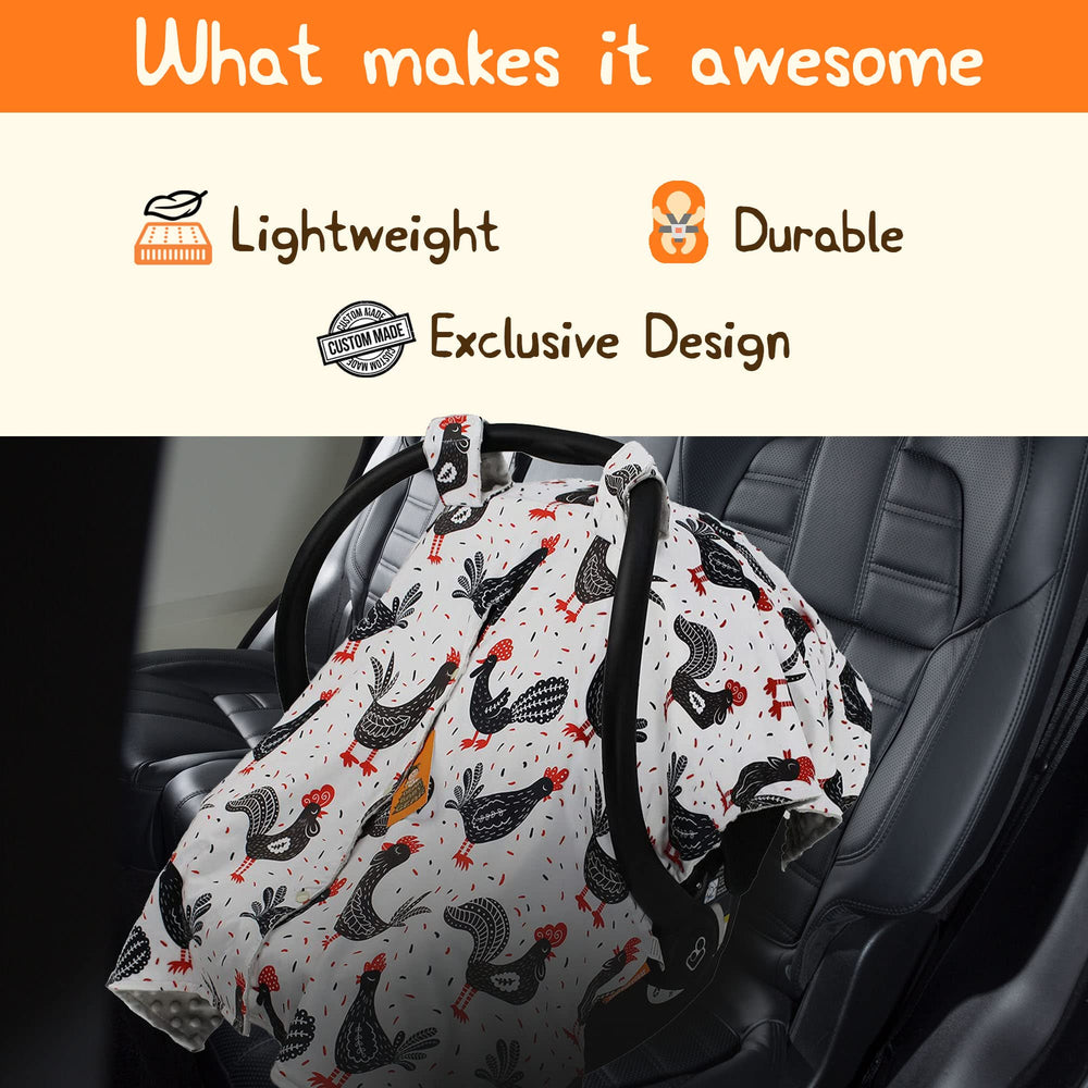 Dear Baby Gear multi-use cover doubles as nursing cover and stroller shade