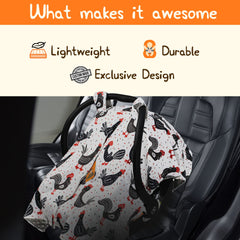 Dear Baby Gear multi-use cover doubles as nursing cover and stroller shade
