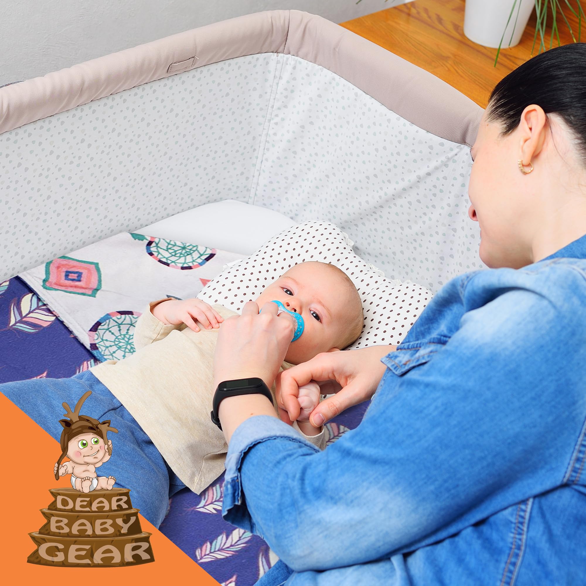 Dear Baby Gear nursery design in pastel tones complements décor and warmth