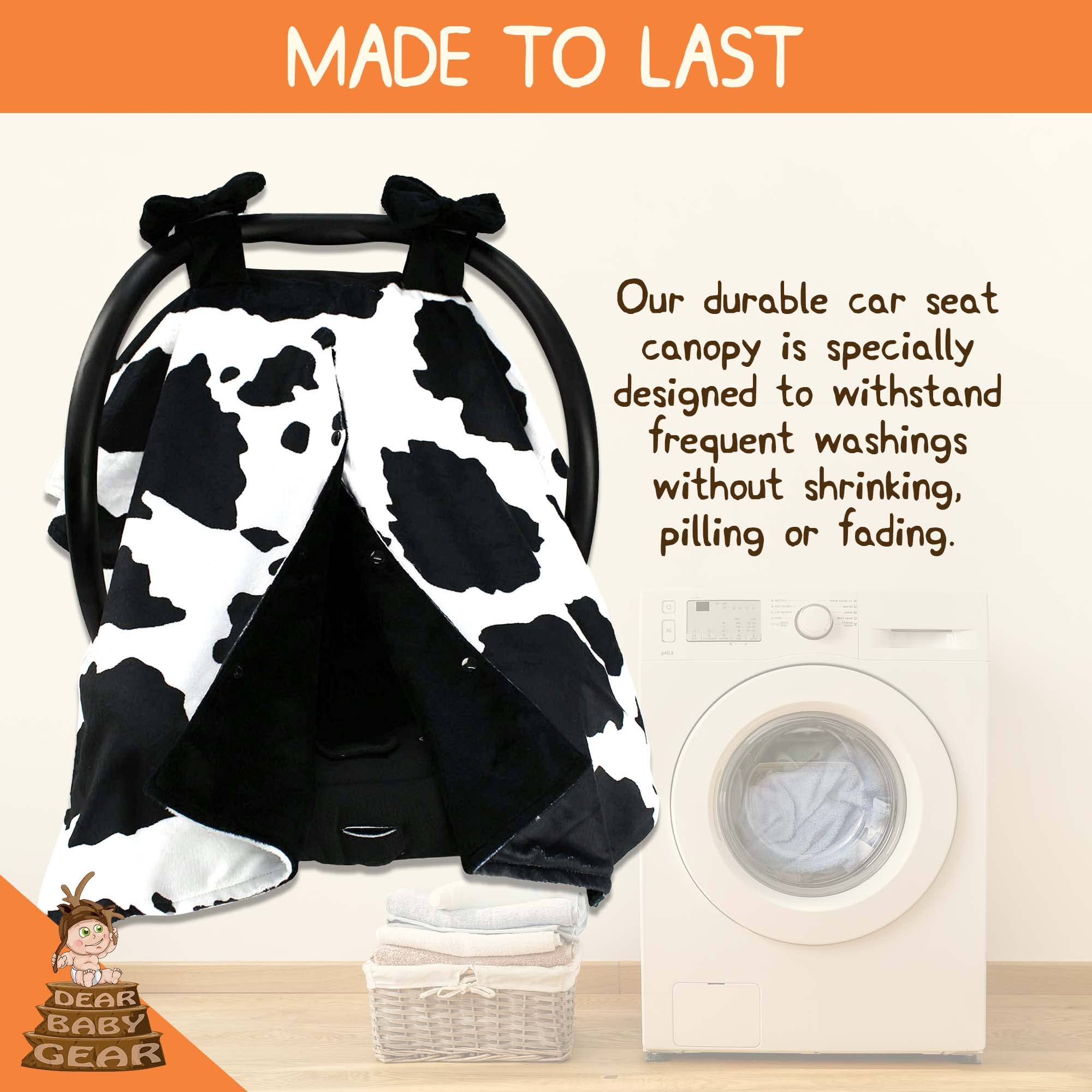 Dear Baby Gear nursing cover doubles as a convenient breastfeeding shield.