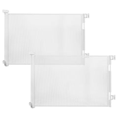 DEAR LOV 2-pack retractable gate around stairs with secure closure for infants.