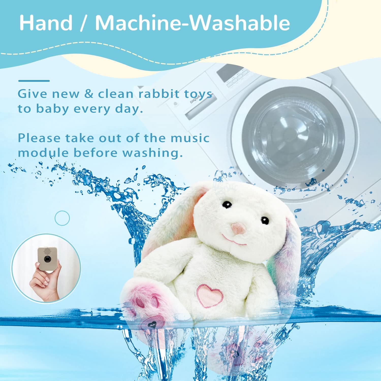 DEARBABY color light cycle offers adjustable mood lighting.