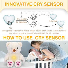 DEARBABY cry sensor activates automatically when needed for soothing