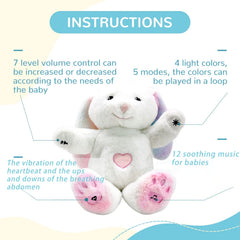 DEARBABY cry sensor activation wakes with baby cries and auto-plays.