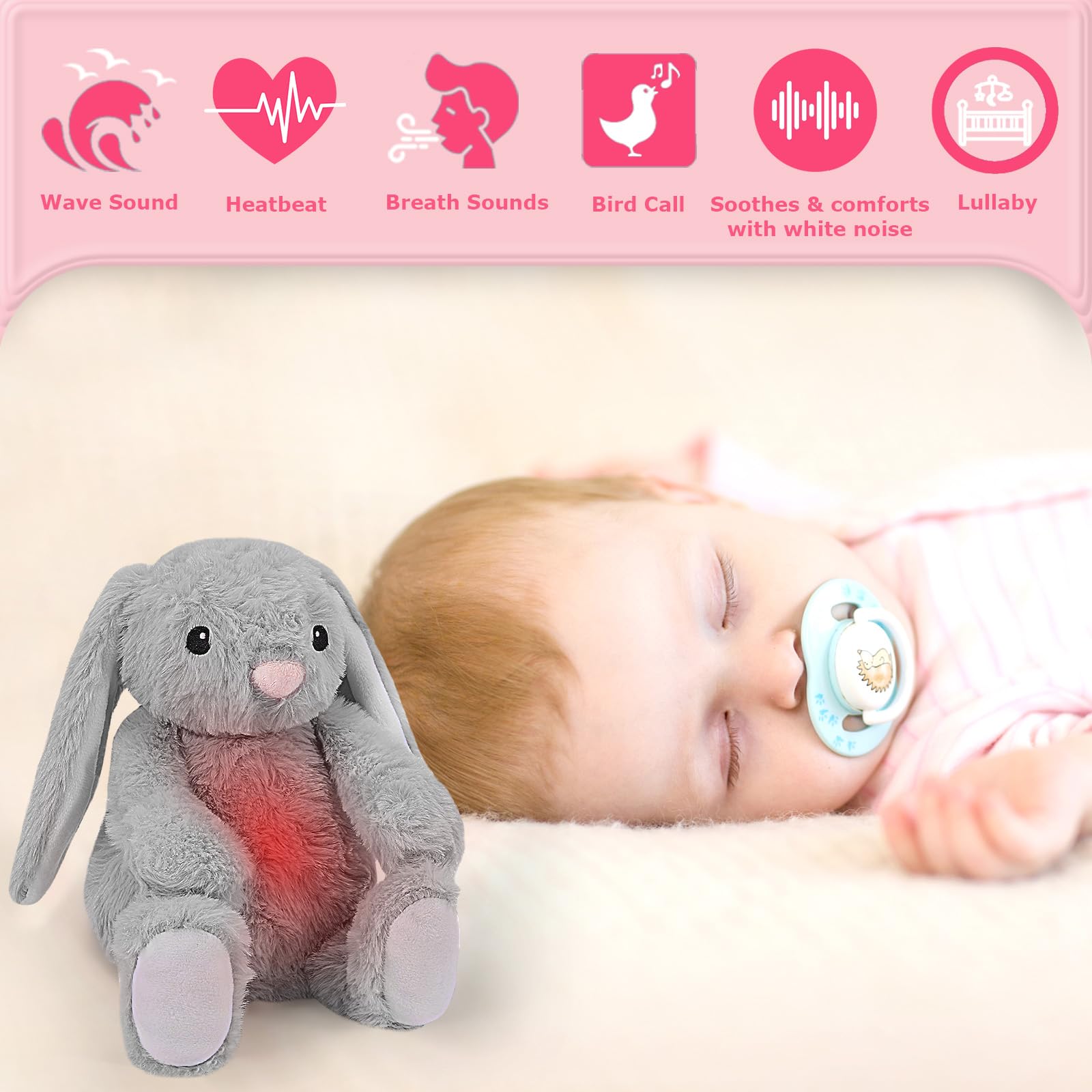DEARBABY seven sleep sounds including lullabies and ocean waves