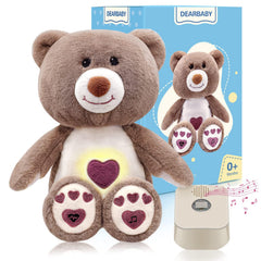 DEARBABY sleep soother plush bear with calming sounds for peaceful nights