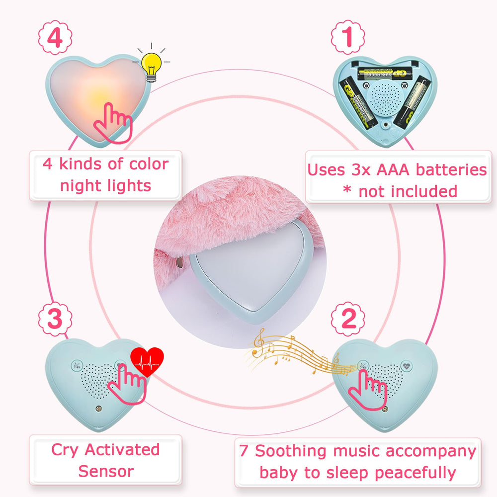 DEARBABY Soft night light creates gentle ambience.