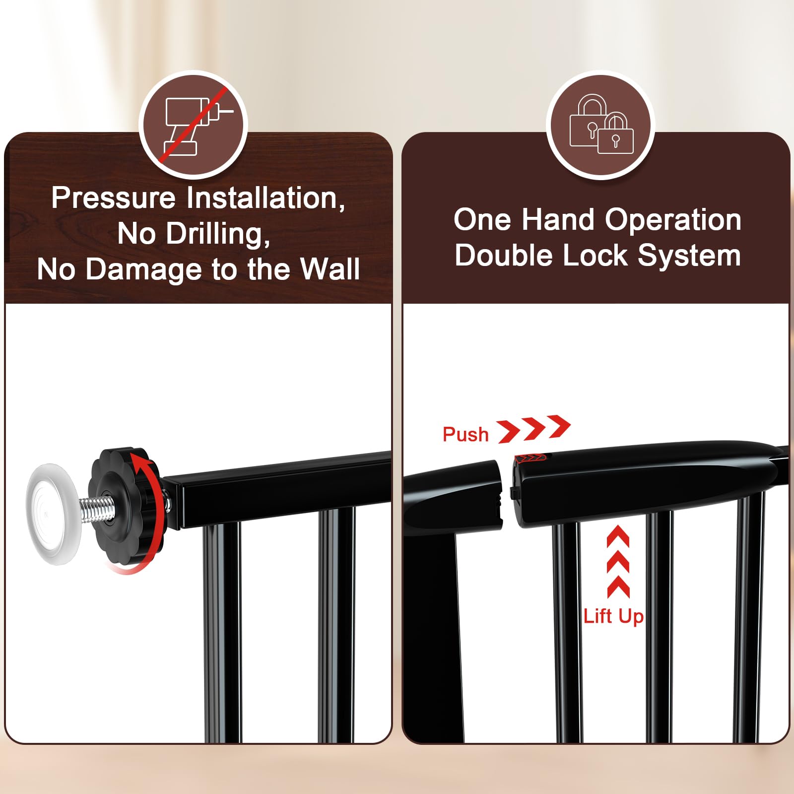 DEARBB two-way auto-close feature shown for convenient entry from either side