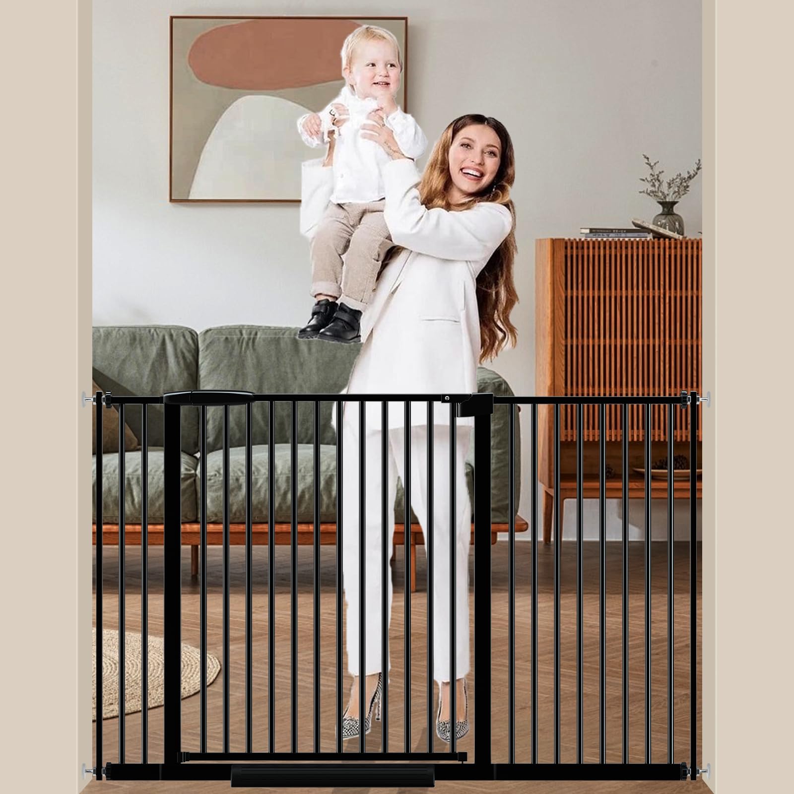 DEARBB extra wide gate showing ultra-narrow spacing for safe spaces