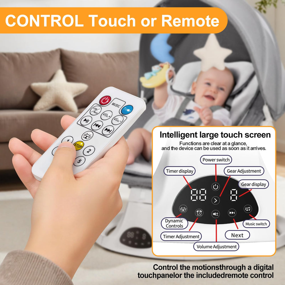 DEAREST BABY 5-point harness keeps infant secure during play