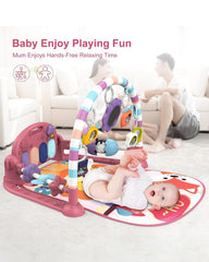 Dearlomum baby play mat gym baby-safe-mirror encourages self-awareness.