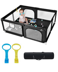 Dearlomum baby playpen extralarge exterior view for ample play space