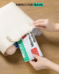 Dearlomum bag with water marker showing 60 ml for consistent heating