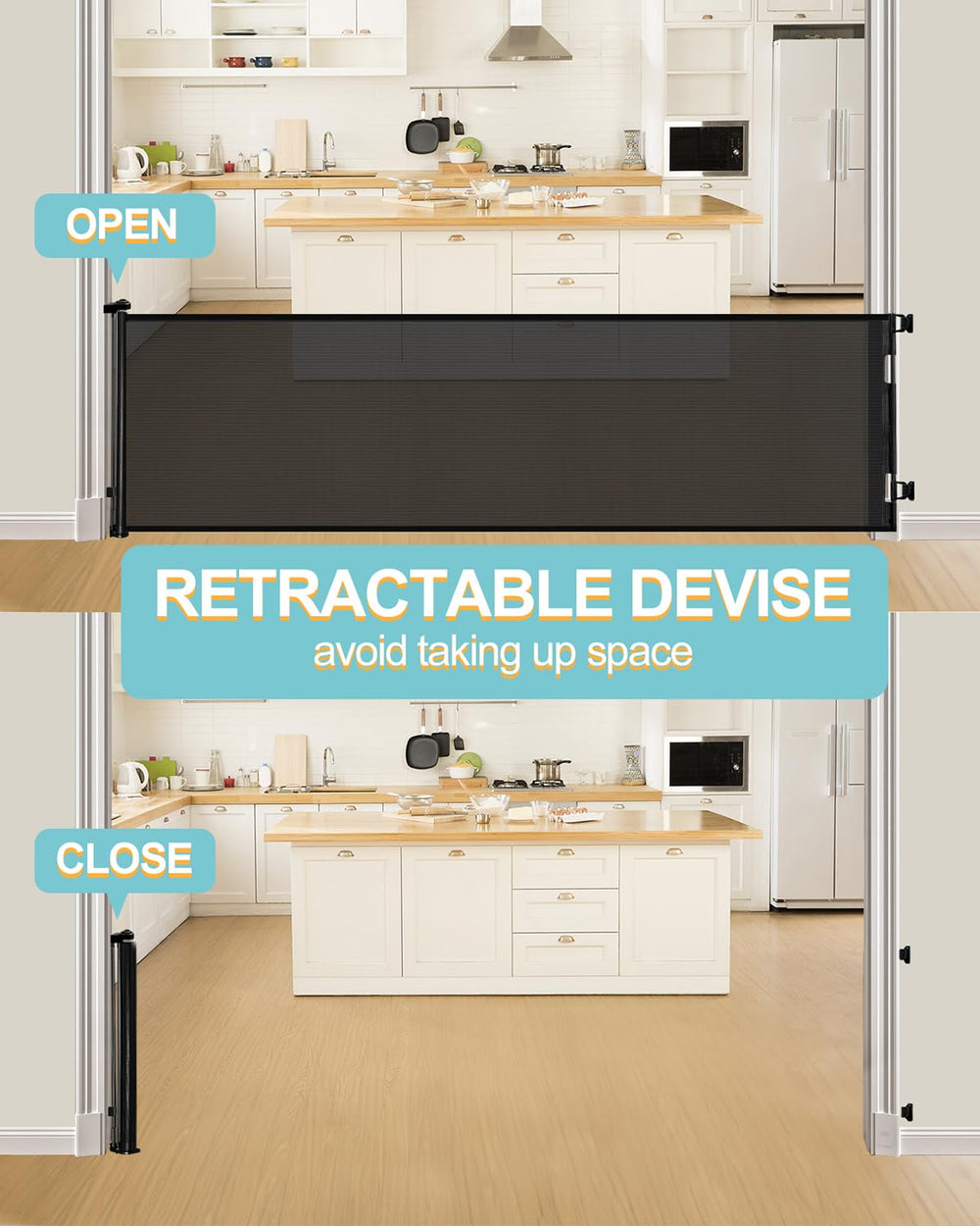 Easy installation with secure brackets for quick setup and removal.