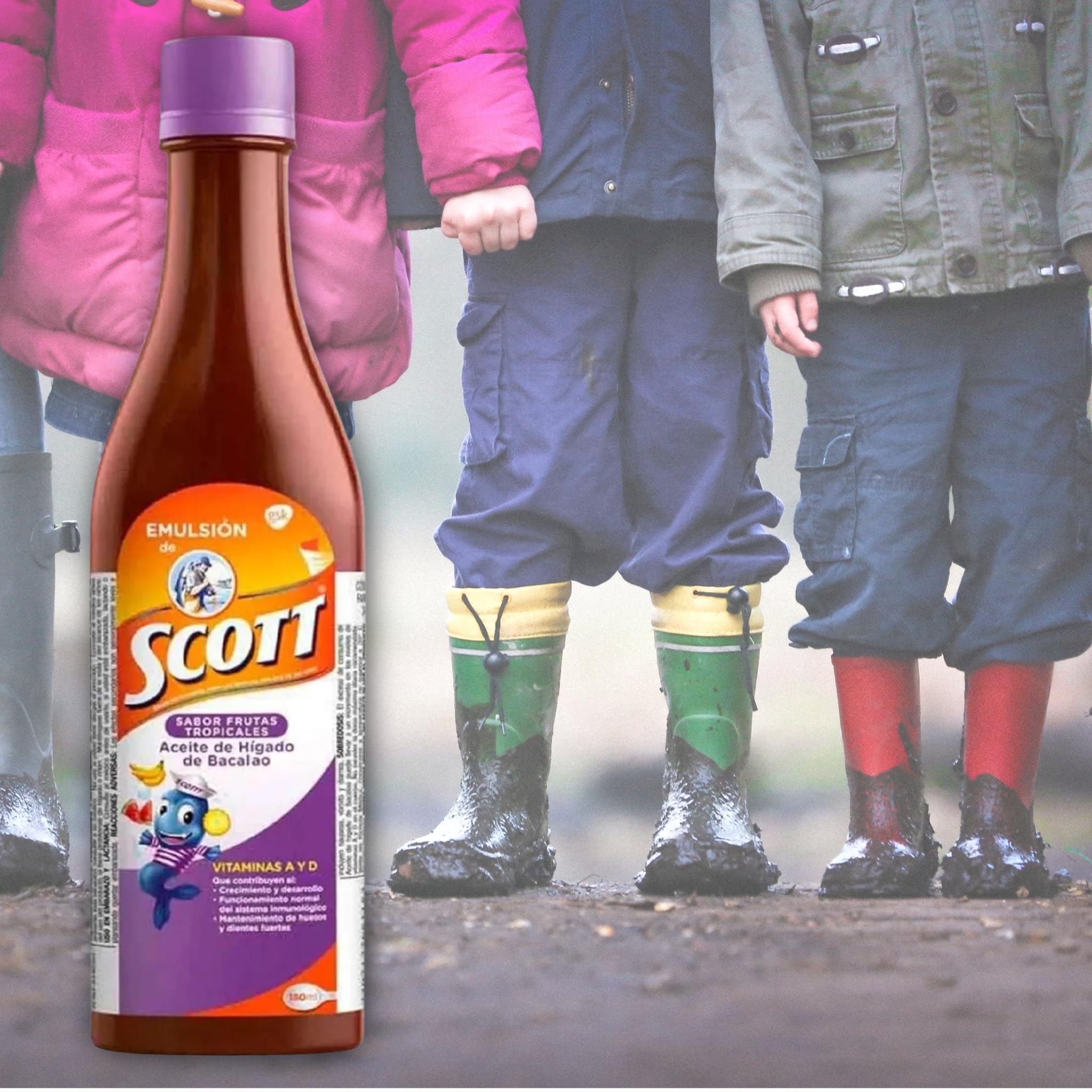 Omega-3 rich DECA EXPERTS Scott Emulsion supports everyday health for kids.