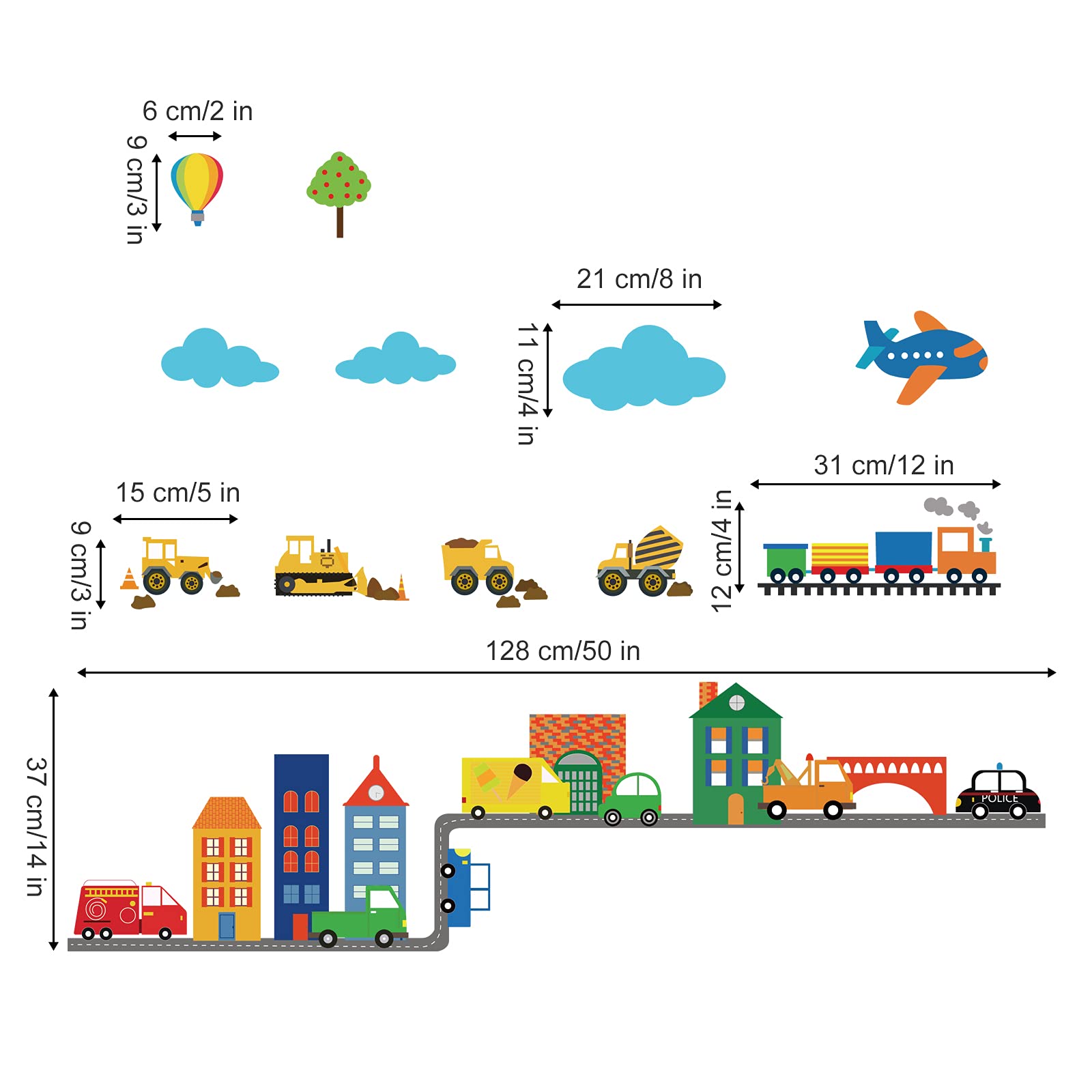 Decalmile baby bedroom wall art creates playful scenes for restful spaces.