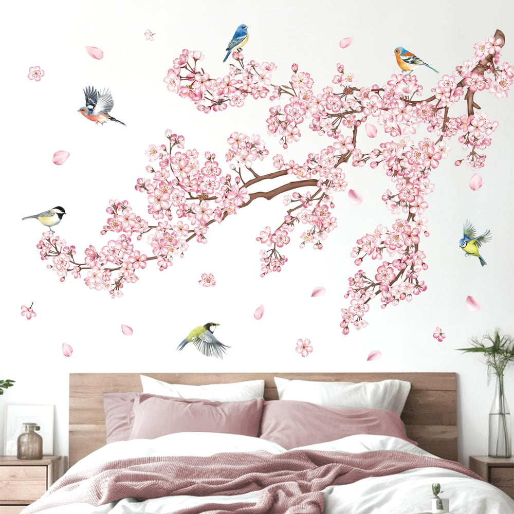 Decalmile birds on branches wall decal brightens nursery walls with playful detail.