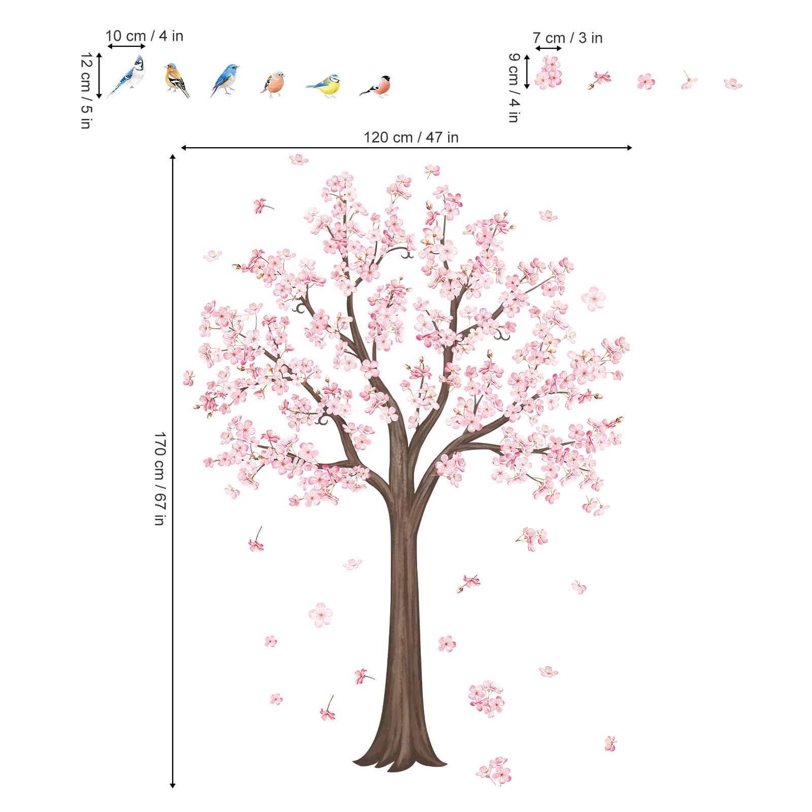 Decalmile branch-tree silhouette wall art complements modern interiors.
