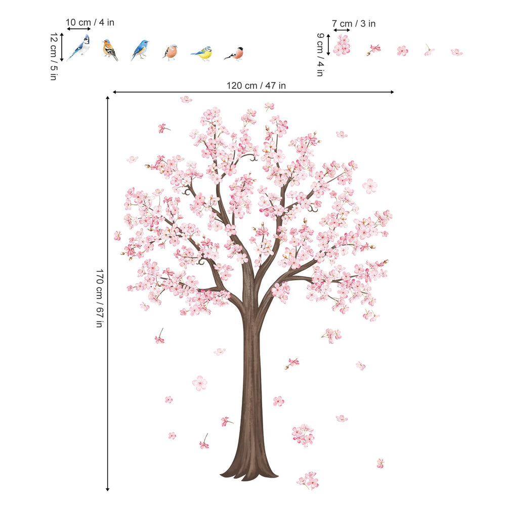 Decalmile branch-tree silhouette wall art complements modern interiors.