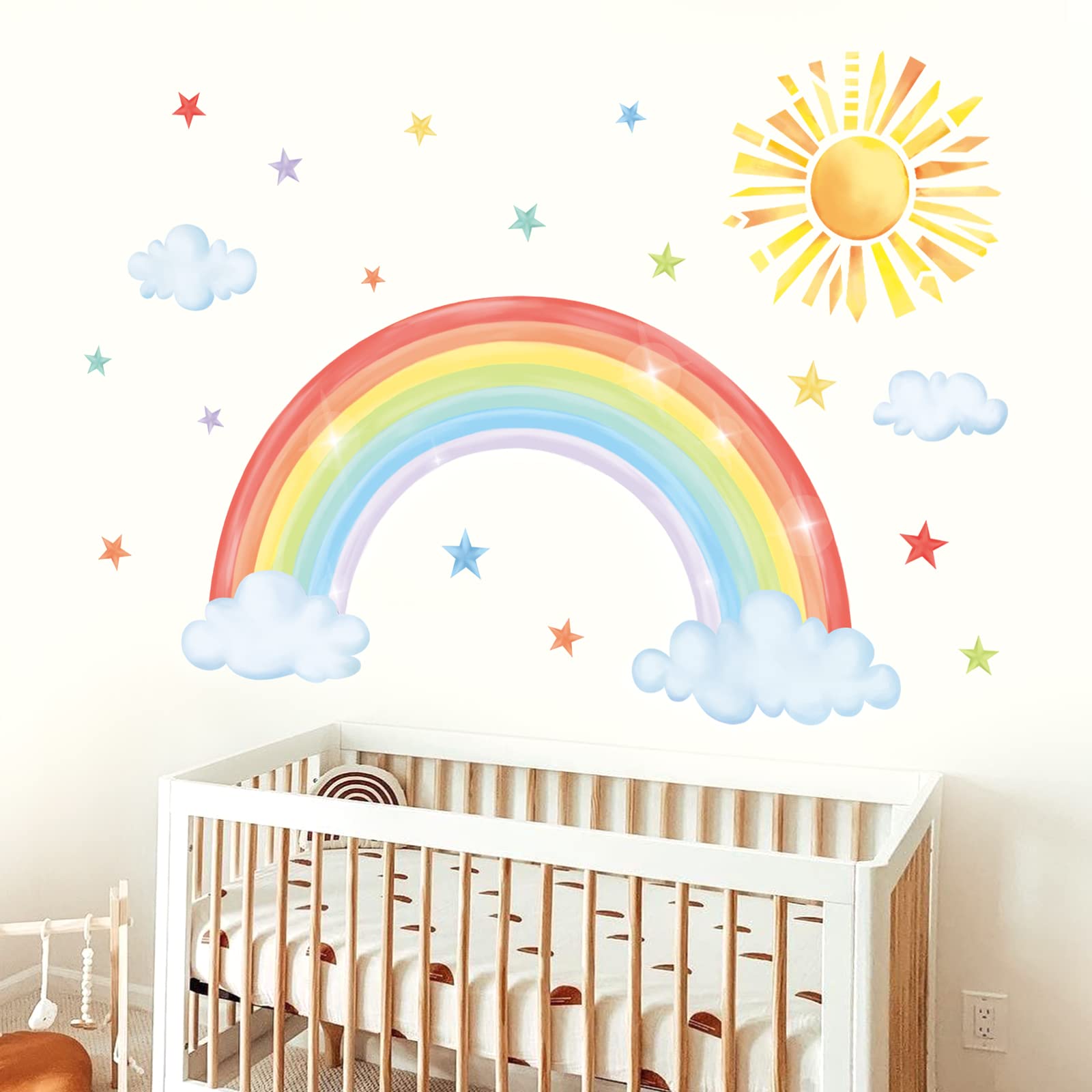 Decalmile cloud wall decal creates soft, soothing vibes on walls, windows, or furniture.